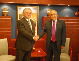 Minister Nalbandian meets with Speaker of Cyprus Parliament 15.09.2012