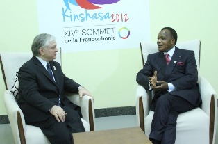 Minister Nalbandian meets President of the Republic of Congo