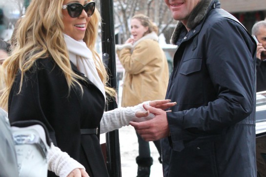 Exclusive... 51933383 Singer Mariah Carey was seen talking to Katie Couric while out with boyfriend James Packer in Aspen, Colorado on December 19, 2015. Ex-husband Nick Cannon stopped in with their twins at Mariah's New York home before she and her new beau headed off to the mountains. Singer Mariah Carey was seen while out with boyfriend James Packer in Aspen, Colorado on December 19, 2015. Ex-husband Nick Cannon stopped in with their twins at Mariah's New York home before she and her new beau headed off to the mountains. FameFlynet, Inc - Beverly Hills, CA, USA - +1 (310) 505-9876
