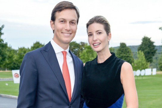 BRIARCLIFF MANOR, NY - SEPTEMBER 21:  Jared Kushner and Ivanka Trump attend the 9th Annual Eric Trump Foundation Golf Invitational Auction & Dinner at Trump National Golf Club Westchester on September 21, 2015 in Briarcliff Manor, New York.  (Photo by Grant Lamos IV/Getty Images)
