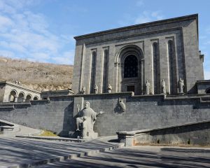 YEREVAN, ARMENIA - MARCH 14:The Mesrop Mashtots Institute of Ancient Manuscripts, also called Matenadaran, museum of ancient manuscripts and research institute ,on March 14, 2015 in Yerevan